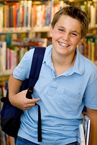 Boy smiling